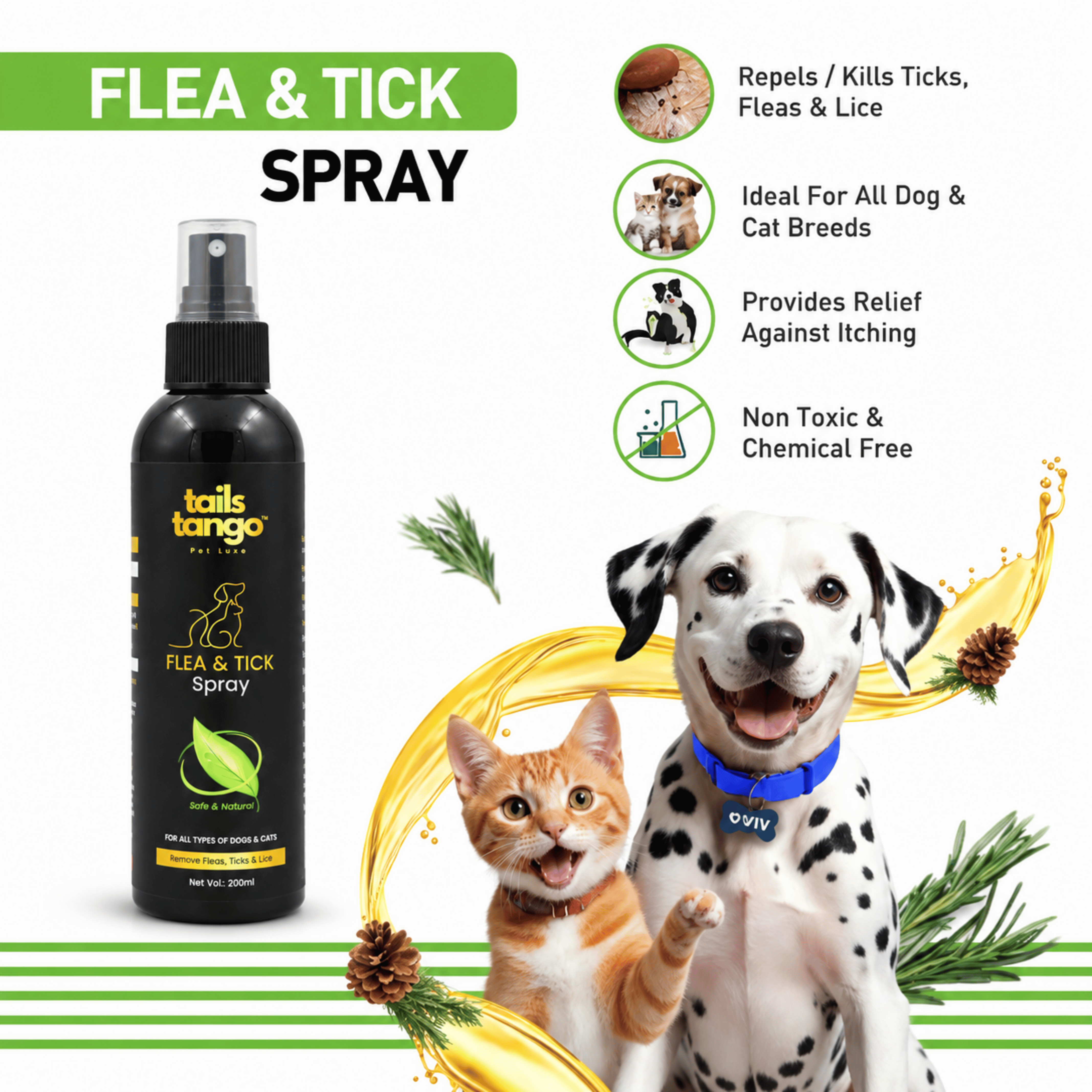 Anti Tick Flea Spray-200 ML