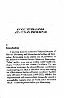 Vivekananda and Human Excellence
