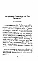 Enlightened Citizenship and Our Democracy