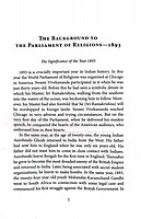 The World Parliament of Religions, 1893