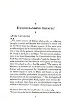 Understanding Advaita Vedanta Understanding Advaita Vedanta
