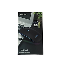 AOOKO NI | WF- 01| RECHARGEABLE WIRELEES MOUSE| NANO USB RECEIVER | SILVER