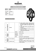 Karam AP013 Aluminium Double Pulley