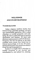 Will-Power and Its Development