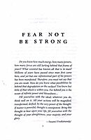 Fear Not Be Strong: Vivekananda's message of Strength and Fearlessness