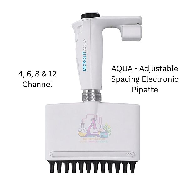 AQUA - Adjustable Spacing Electronic Pipette