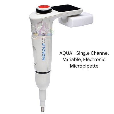 AQUA - Single Channel Variable, Electronic Micropipette