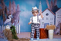 Fabric Baby Backdrop - By The Seaside - 5x7 Feet