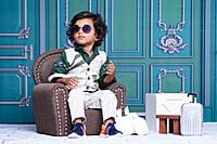 Fabric Baby Backdrop - The Royal Green Wall - 5x7 Feet