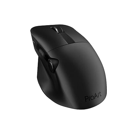 ASUS ProArt MD300 Dial, Wireless Mouse with 2 Scroll Wheel, Quick Charging, Middle Button, 4200 DPI, Multi Device Connect/Bluetooth, USB Mouse (Star B