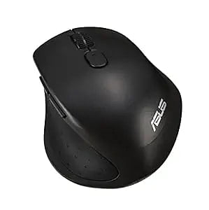 ASUS MW203 Multi-Device Wireless Silent Mouse, 2.4GHz with USB Nano Receiver, 2400 DPI Optical Tracking, 6 Buttons, Compatible with PC/Laptop - Black