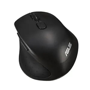 ASUS MW203 Multi-Device Wireless Silent Mouse, 2.4GHz with USB Nano Receiver, 2400 DPI Optical Tracking, 6 Buttons, Compatible with PC/Laptop - Black