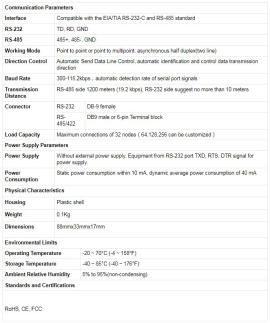 ATC 106 (RS-232 to RS-485 Interface Converter)