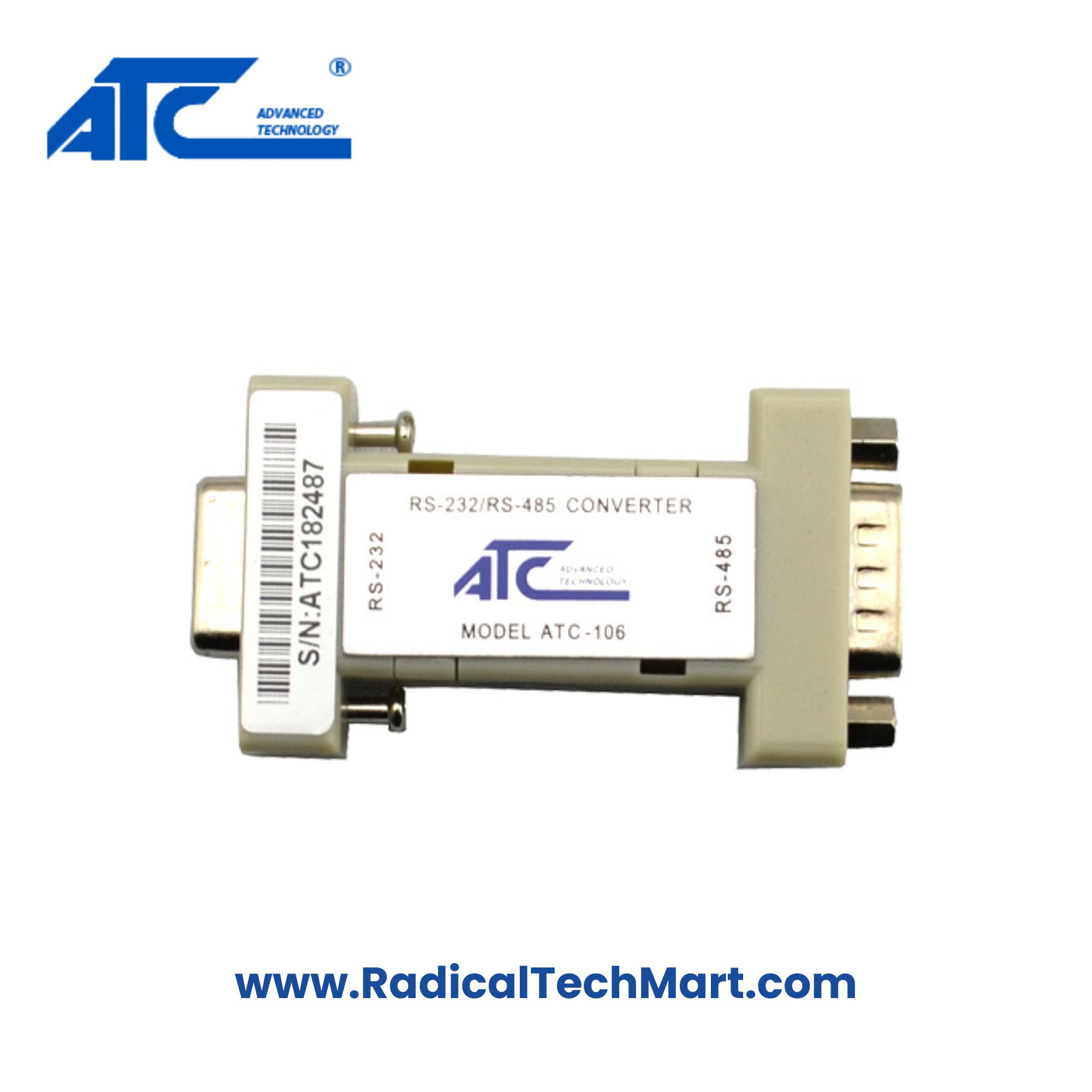 ATC-106 Port Powered RS-232 to RS-485 Converter