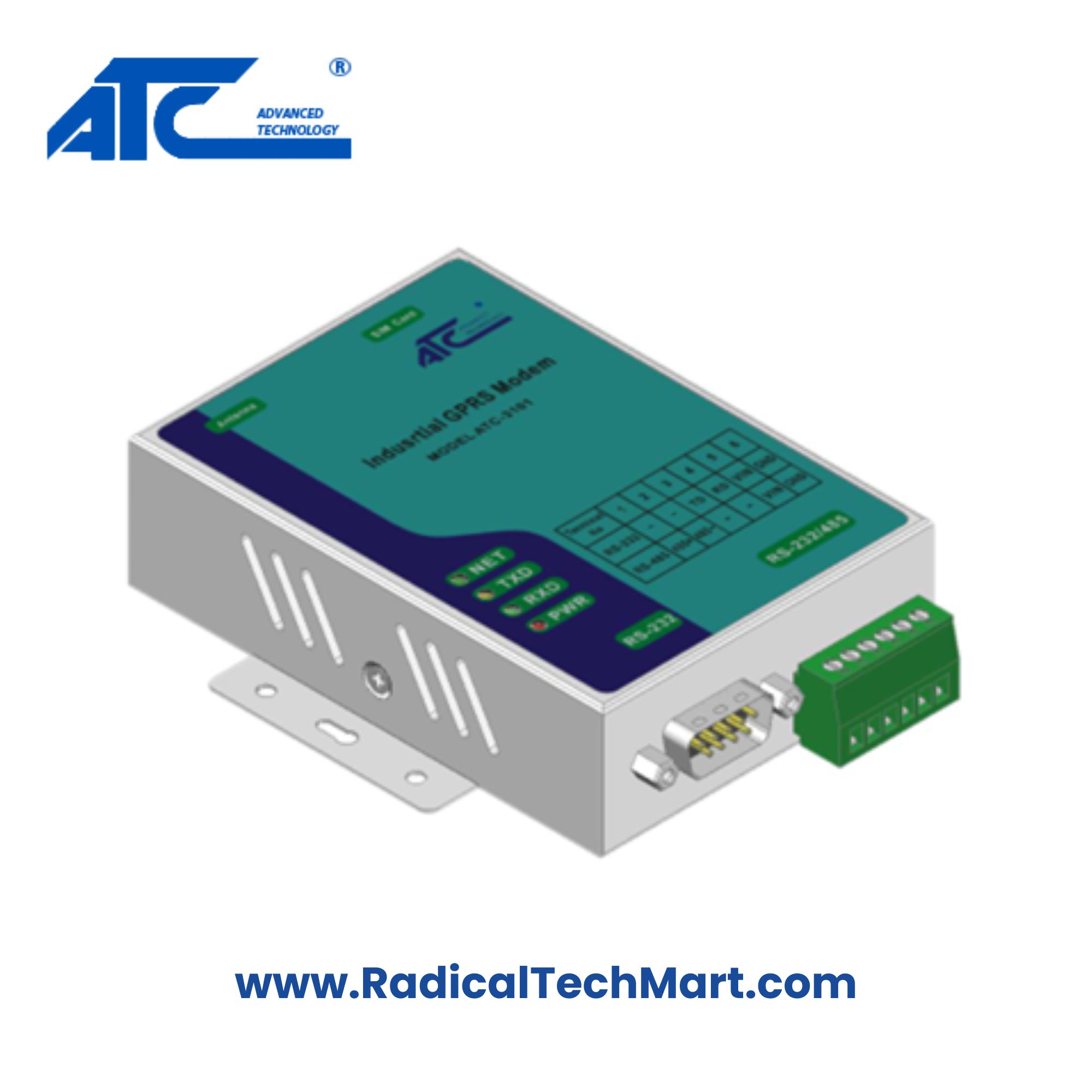 ATC-3101 Industrial GPRS Modem with RS232 RS485 Interface