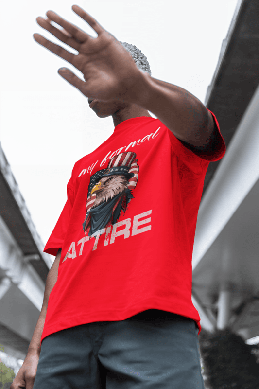 Eagles formal attire Red Oversized Tee