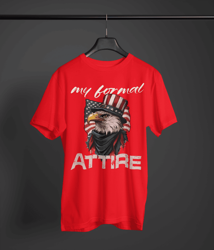 Eagles formal attire Red Oversized Tee