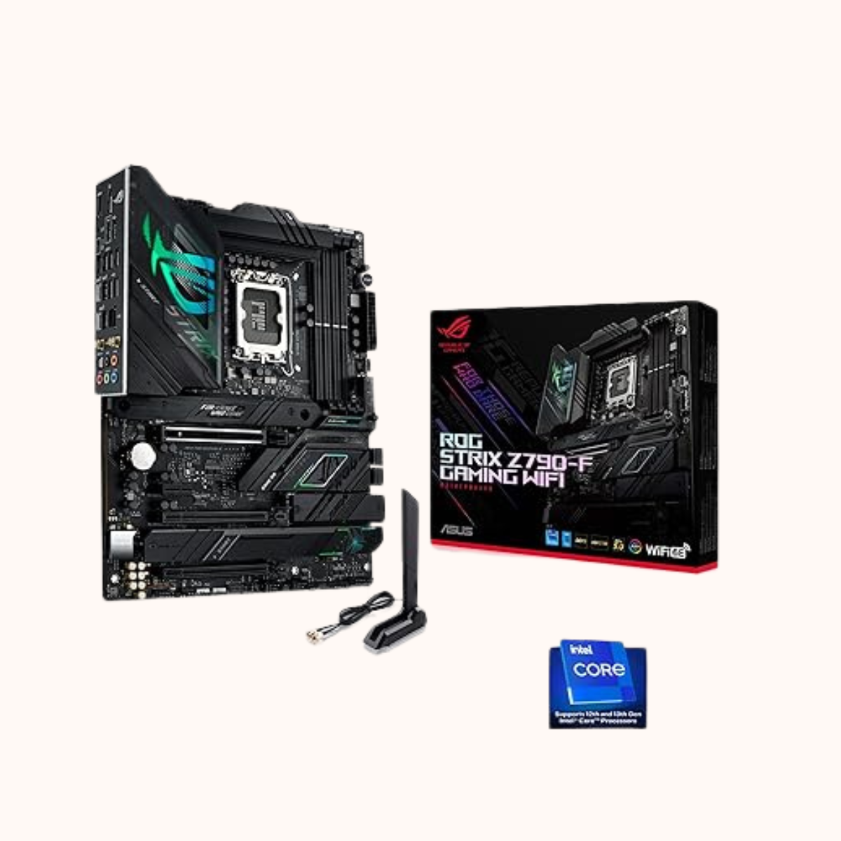 ATX Motherboard with 16 + 1 Power Stages, DDR5, 4xM.2 Slots, WiFi 6E, USB 3.2 Gen 2x2| Z790-F Gaming