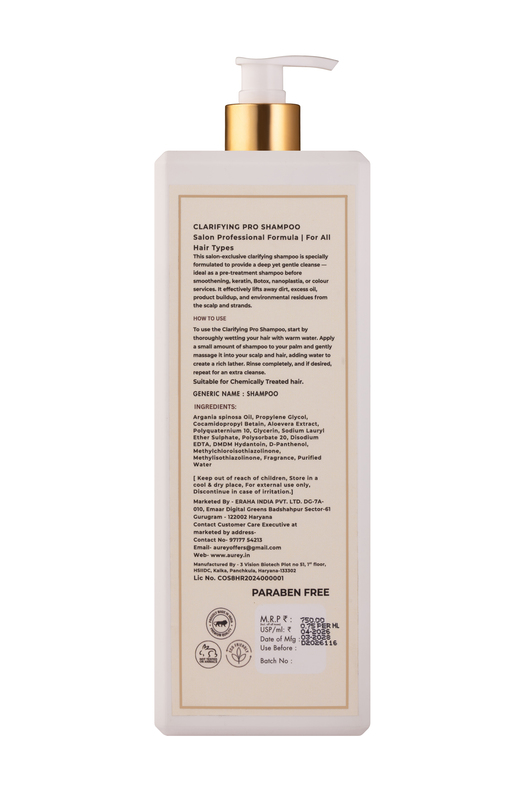Aurey Clarifying Pro Shampoo With Aloe Vera & D-Panthenol 1000 ml