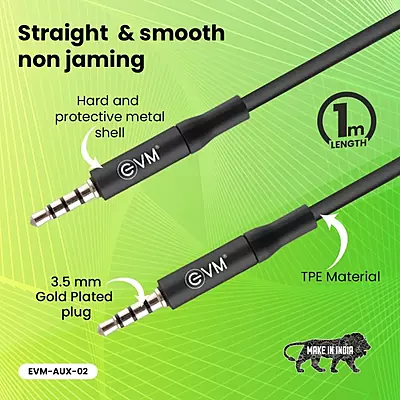 CABLE EVM AUX 3.5MM MALE TO MALE AUX-02