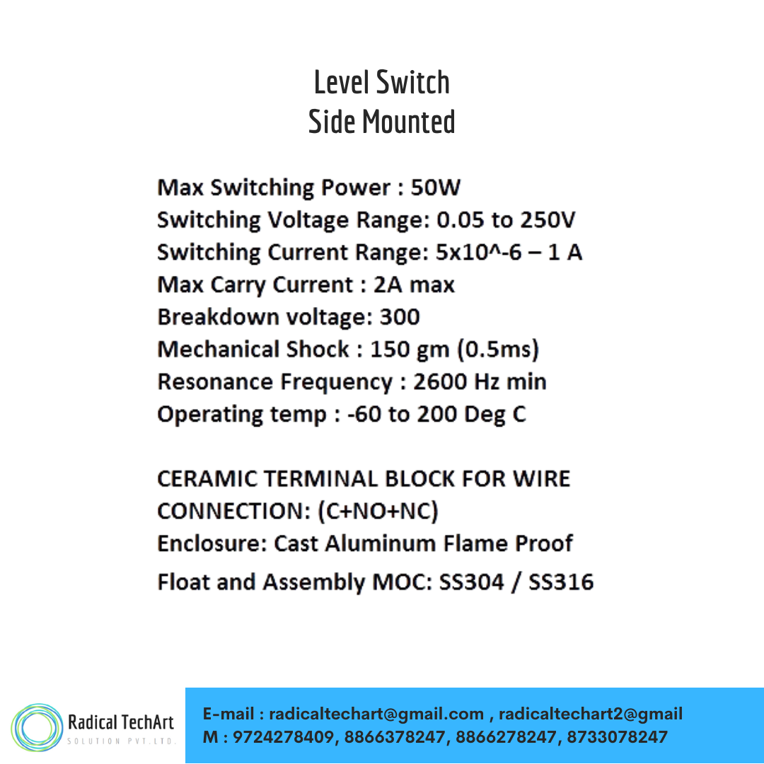 Side Mounted Level Switch.