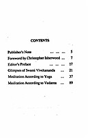 Meditation and Its Methods