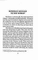 Buddha and His Message