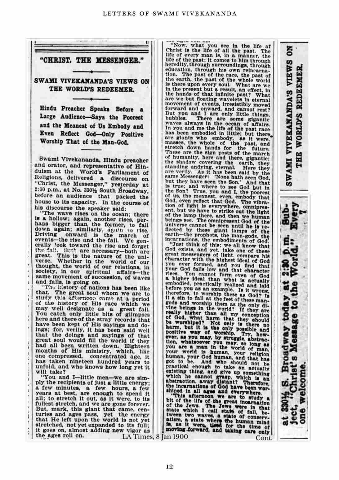 Letters of Swami Vivekananda (Revised & Enlarged Edition) Vol. IV