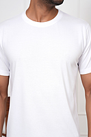 Round Neck Regular fit White T-shirt Plain