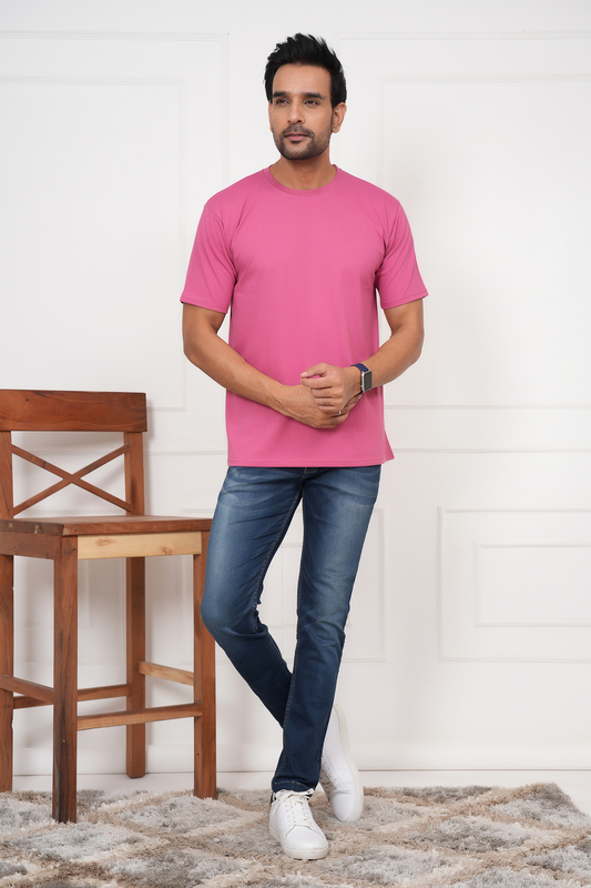 Round neck Regular fit T-shirt Light colour