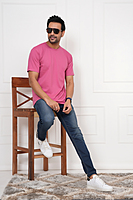 Round neck Regular fit T-shirt Light colour