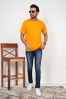 Round neck Regular fit T-shirt Light colour