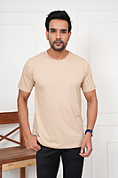 Round neck Regular fit T-shirt Light colour