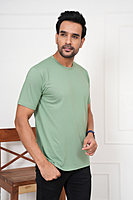Round neck Regular fit T-shirt Light colour