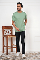 Round neck Regular fit T-shirt Light colour