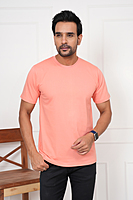 Round neck Regular fit T-shirt Light colour