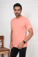 Round neck Regular fit T-shirt Light colour