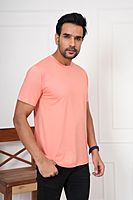 Round neck Regular fit T-shirt Light colour