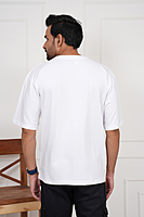 Plain Oversized Dropshouder White Tshirt Plain Oversized Dropshouder White Tshirt