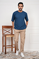 Plain Oversized Dropshoulder Round Neck Tshirt Dark Colours