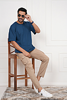 Plain Oversized Dropshoulder Round Neck Tshirt Dark Colours