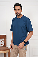 Plain Oversized Dropshoulder Round Neck Tshirt Dark Colours