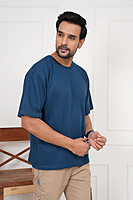 Plain Oversized Dropshoulder Round Neck Tshirt Dark Colours