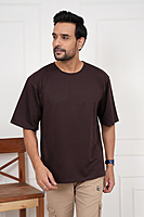 Plain Oversized Dropshoulder Round Neck Tshirt Dark Colours