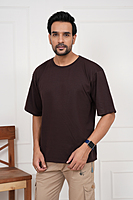 Plain Oversized Dropshoulder Round Neck Tshirt Dark Colours