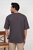 Plain Oversized Dropshoulder Round Neck Tshirt Dark Colours