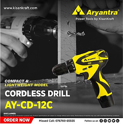 Aryantra cordless drilling machine