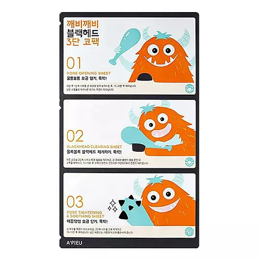 A’PIEU GOBLIN BLACKHEAD 3- STEP NOSE SHEET