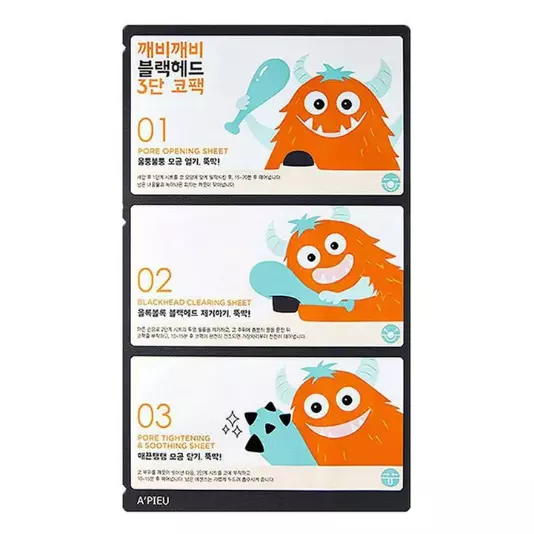 A’PIEU GOBLIN BLACKHEAD 3- STEP NOSE SHEET