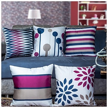 Abstract Digital Printed Cushion Cover Set of 5 - 10